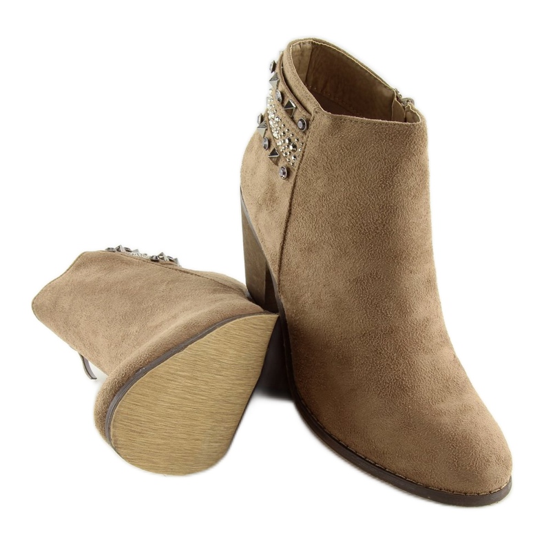 Women's beige boots L3526 Khaki 1 Women's beige boots L3526 Khaki 1