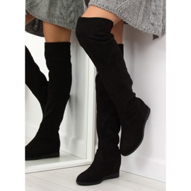 Black wedge boots 168-108 black 2