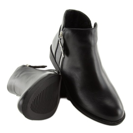 Black Chelsea boots for women Q-33 Black 2