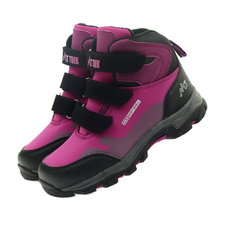 Mttrek Velcro booties MT TREK 011 fuchsia black violet pink 4
