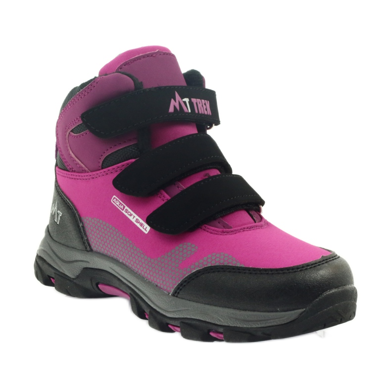 Mttrek Velcro booties MT TREK 011 fuchsia black purple pink 1