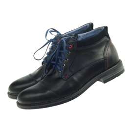 Nikopol leather shoes insulated with a slider 689 black 3