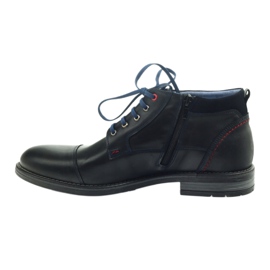 Nikopol leather shoes insulated with a slider 689 black 2