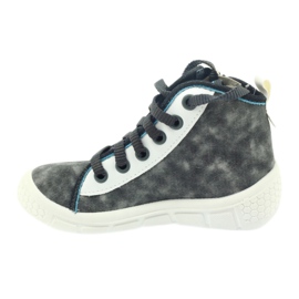 Befado children's shoes sneakers slippers 547x001 white blue grey 2