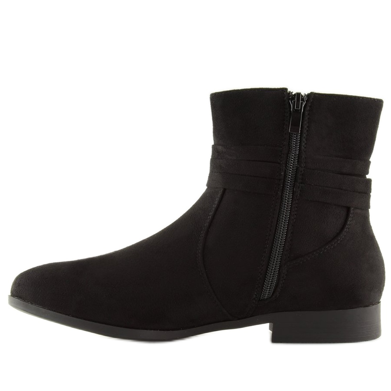 Black suede boots LL022 Black 1