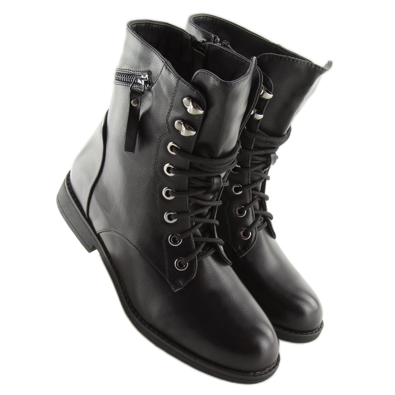 Lace-up boots black workery 168-177 black 2 Lace-up boots black workery 168-177 black 2