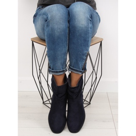 Navy blue women's boots 1126-PA DK.BLUE 2 Navy blue women's boots 1126-PA DK.BLUE 2