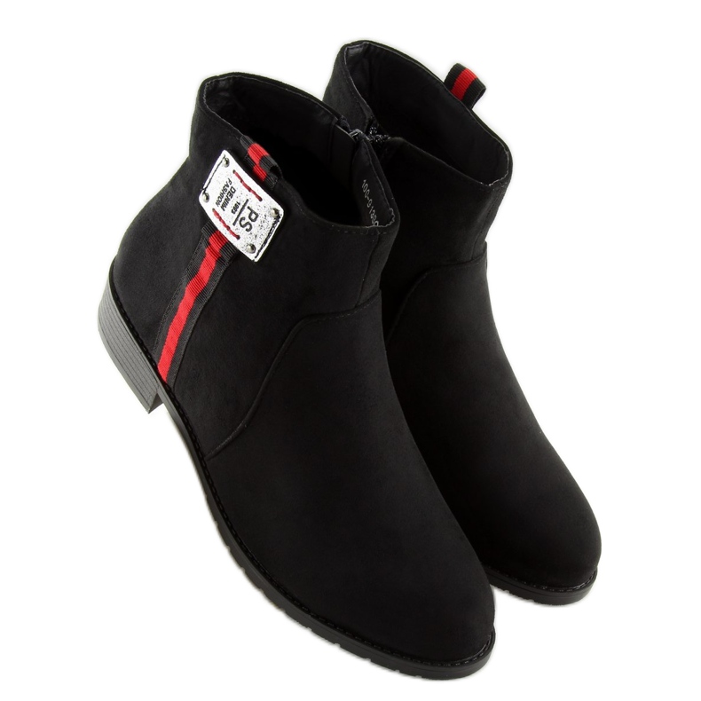 Black Suede Chelsea boots 100-913B0-2 Black 1