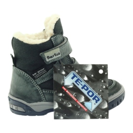 Leather boots with a Bartuś membrane boots grey 5