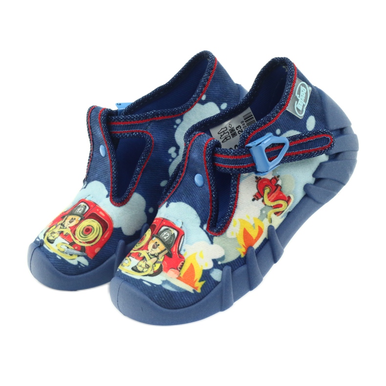 Befado children's shoes 110p323 slippers blue multicolored 4