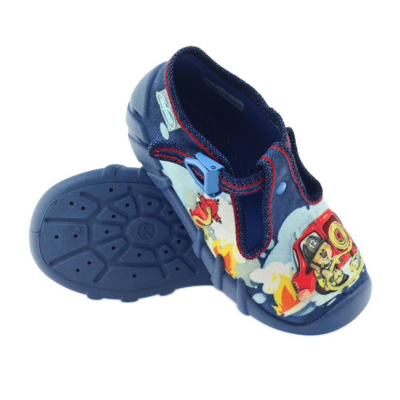 Befado children's shoes 110p323 slippers blue multicolored 3