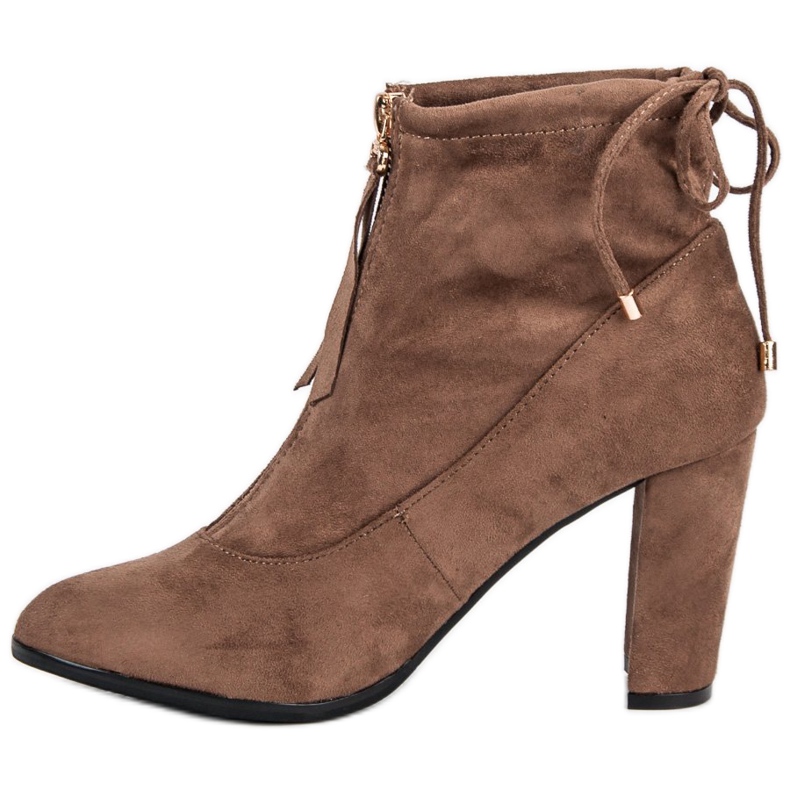 Mannika Stylish suede boots brown 1