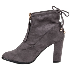 Mannika Stylish suede boots grey 1