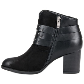 Bobo Black ankle boots on the post 1