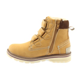 American Club Velcro boot boots 708121 brown yellow 2