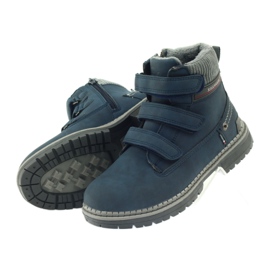 American Club Velcro boot boots 708121 grey navy blue 4 American Club Velcro boot boots 708121 grey navy blue 4