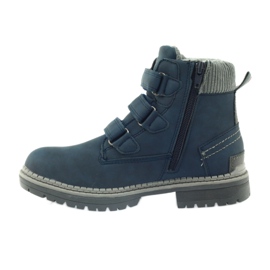 American Club Velcro boot boots 708121 grey navy blue 2