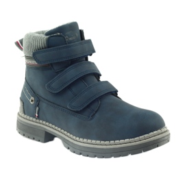 American Club Velcro boot boots 708121 grey navy blue 1 American Club Velcro boot boots 708121 grey navy blue 1