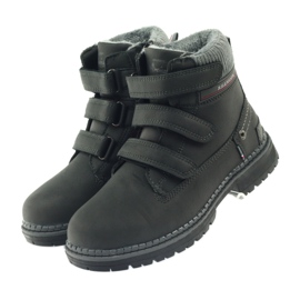 American Club Velcro boot boots 708121 black grey 3