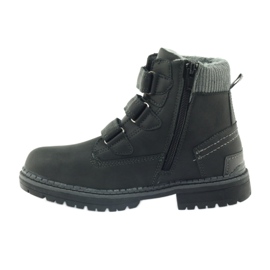 American Club Velcro boot boots 708121 black grey 2