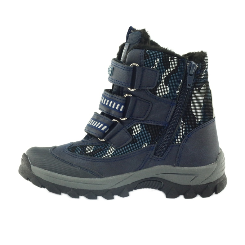 American Club American boots bootees winter boots 87433 navy blue white black 2 American Club American boots bootees winter boots 87433 navy blue white black 2
