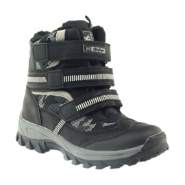 American Club American boots bootees winter boots 87433 black white grey 1 American Club American boots bootees winter boots 87433 black white grey 1