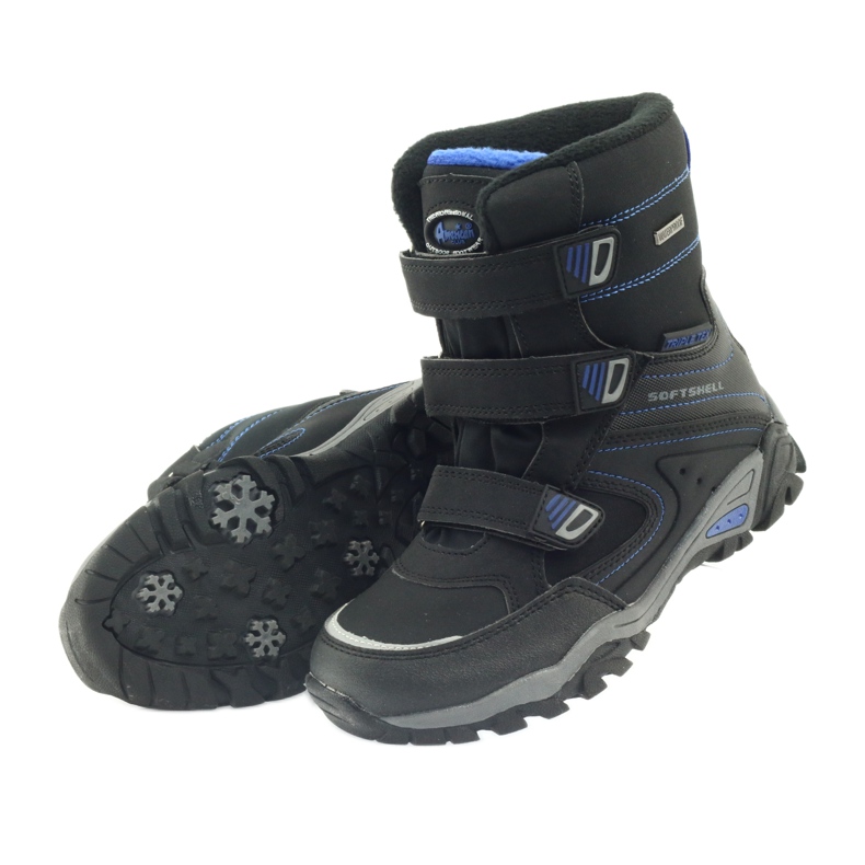 American Club Black softshell boots with a membrane 1809 blue 4
