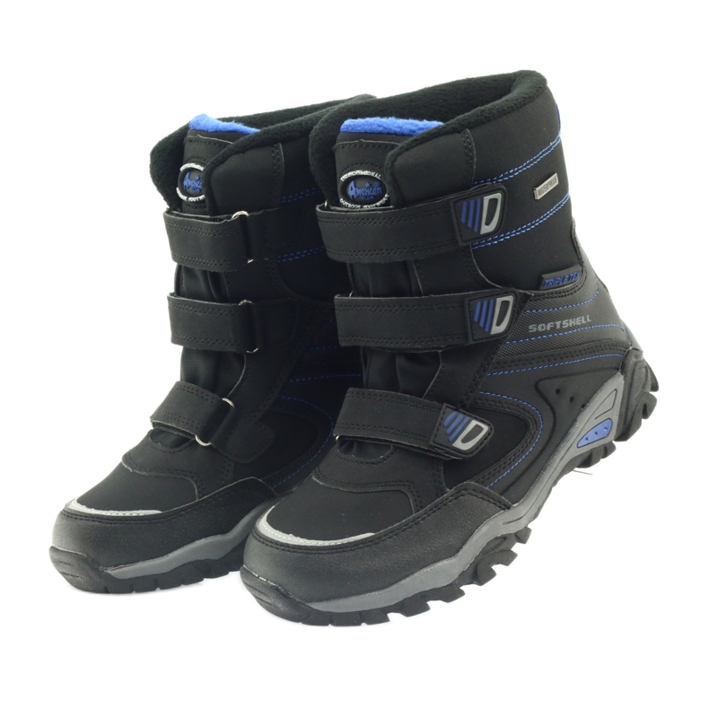 American Club Black softshell boots with a membrane 1809 blue 3