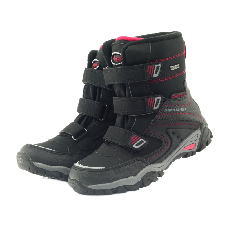 American Club American boots winter boots with a membrane of 1809 black red 3 American Club American boots winter boots with a membrane of 1809 black red 3