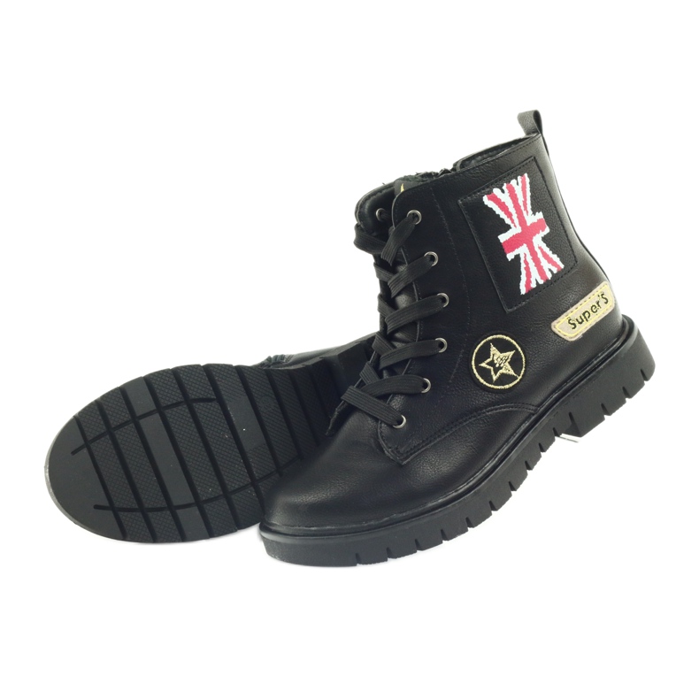 American Club American super Workers winter boots black yellow red 5