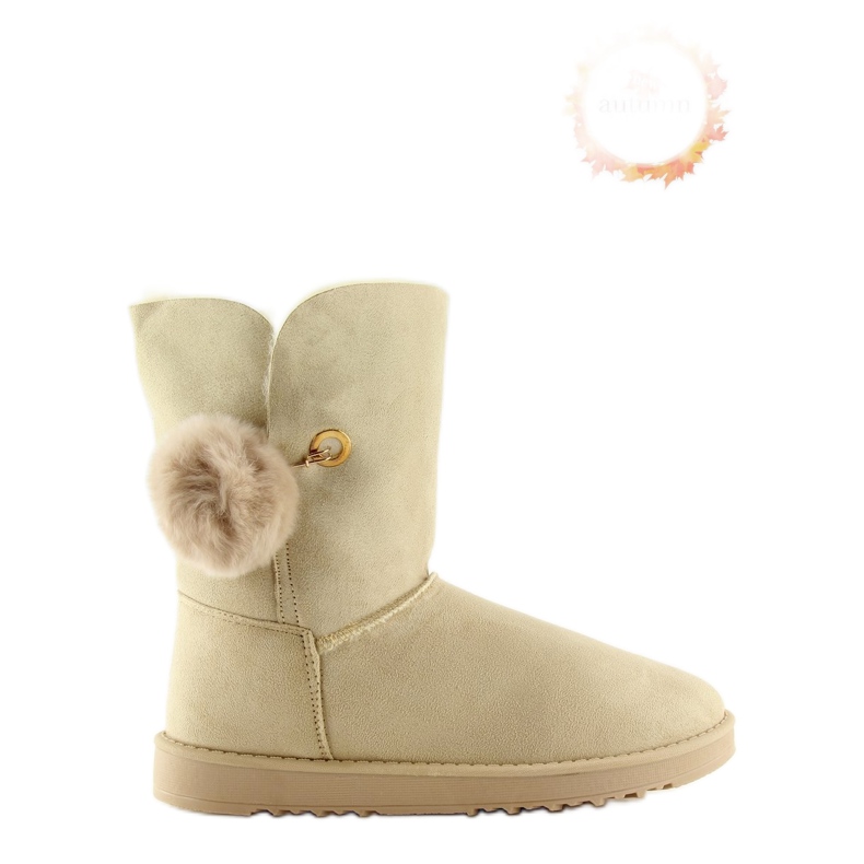 Emusy with pompom beige SP04P beige 1