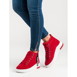 Warm sneakers red 1