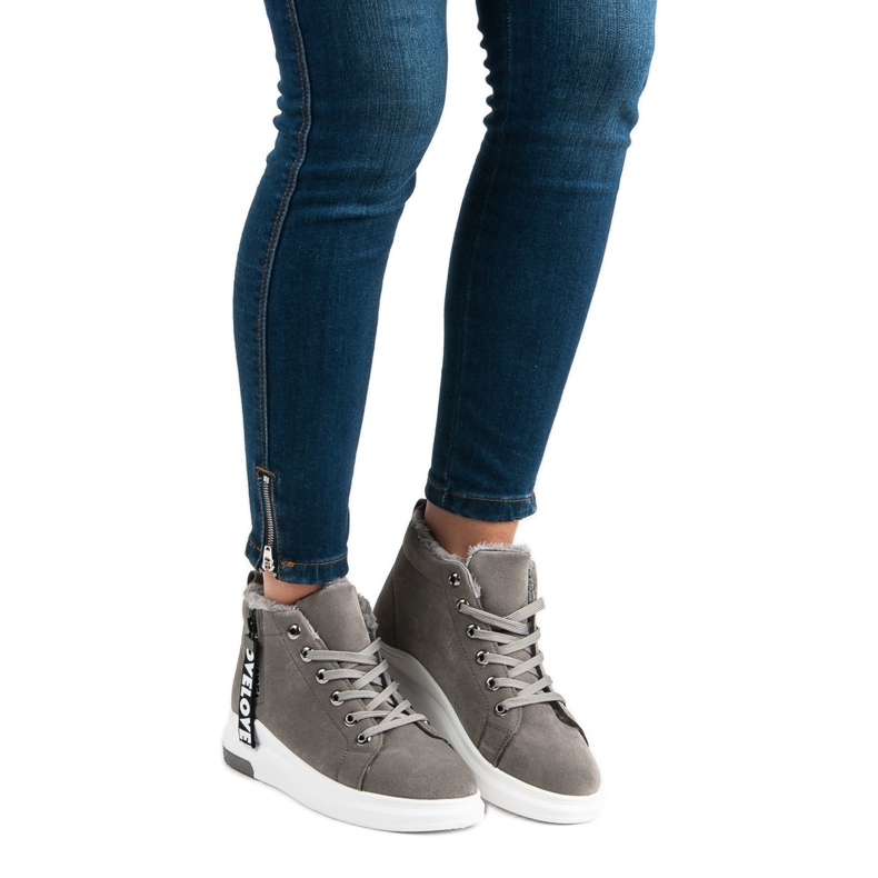 Warm sneakers grey 1