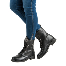 Sixth Sense Suede workery boots black 1