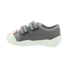 Befado children's shoes slippers sneakers 907P101 grey pink 2
