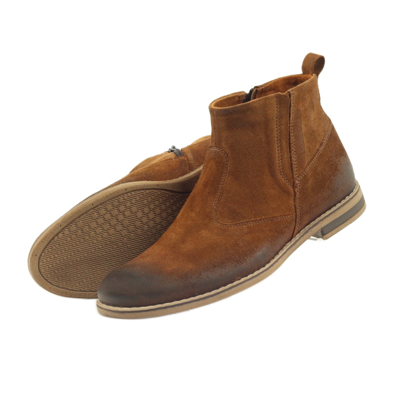 Riko men's boots Jodhpur boots 859 red multicolored 5