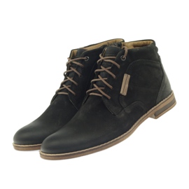Riko boots Jodhpur boots men's shoes with a zipper black 3