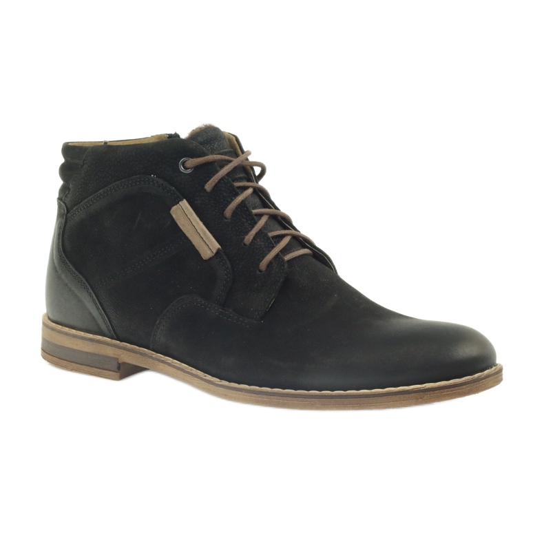 Riko boots Jodhpur boots men's shoes with a zipper black 1