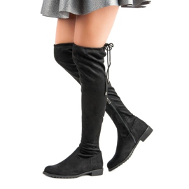 Bello Star Black boots above the knee 2 Bello Star Black boots above the knee 2