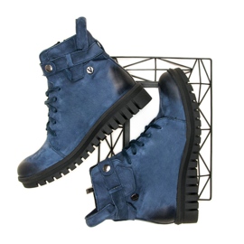 Navy blue workery vinceza boots 2