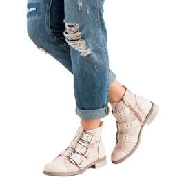 Sweet Shoes Light pink boots black 2