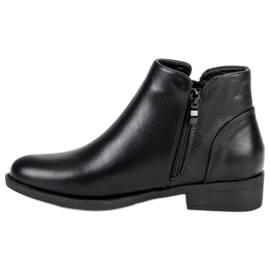 Low Ankle Boots With A Zipper black 1