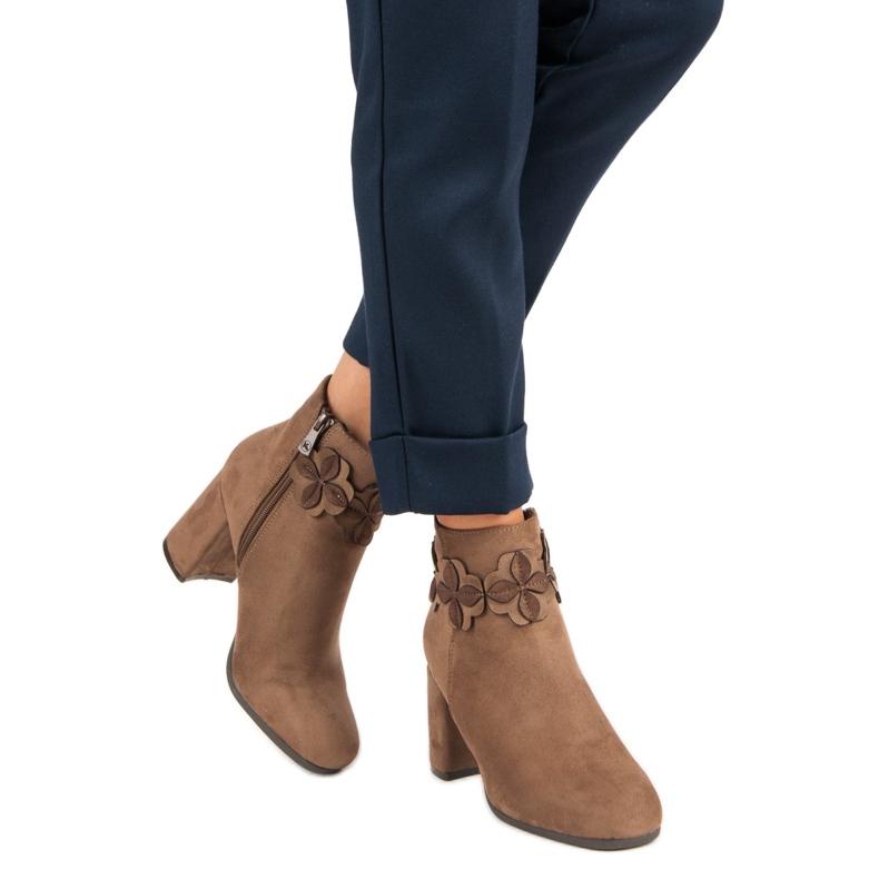 Kylie Brown Suede Booties 1