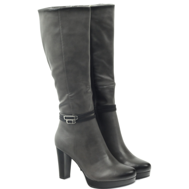 M.Daszyński Boots on the post Daszyński AM61 black grey 3