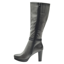 M.Daszyński Boots on the post Daszyński AM61 black grey 2