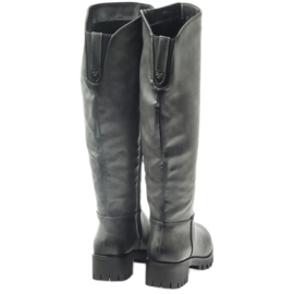 M.Daszyński Boots with a thick bottom Daszyński MR1813 grey 4