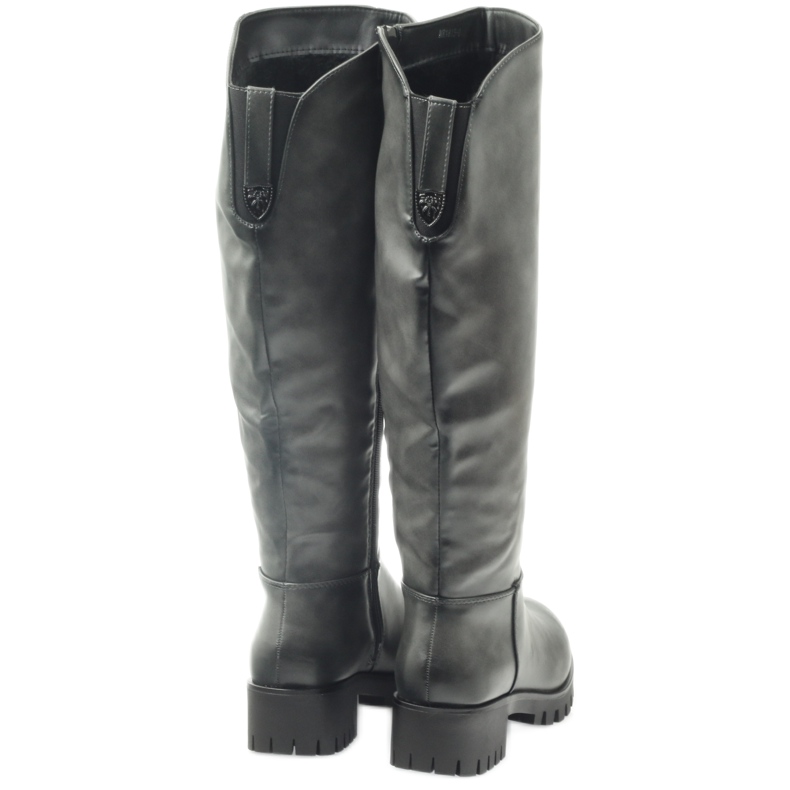 M.Daszyński Boots with a thick bottom Daszyński MR1813 grey 4