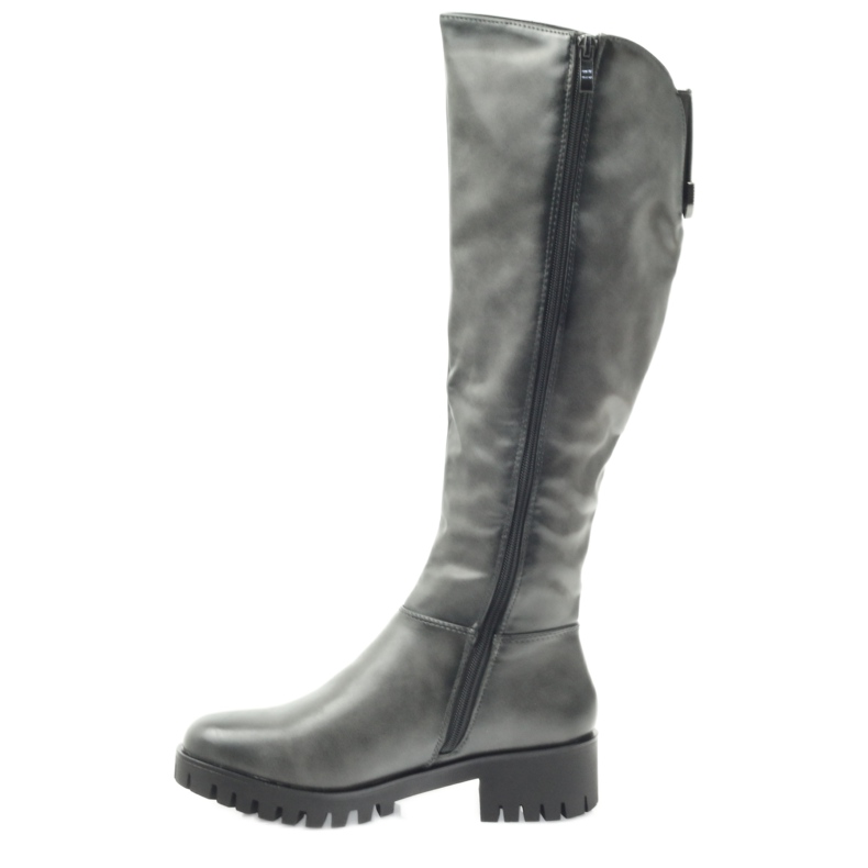 M.Daszyński Boots with a thick bottom Daszyński MR1813 grey 2