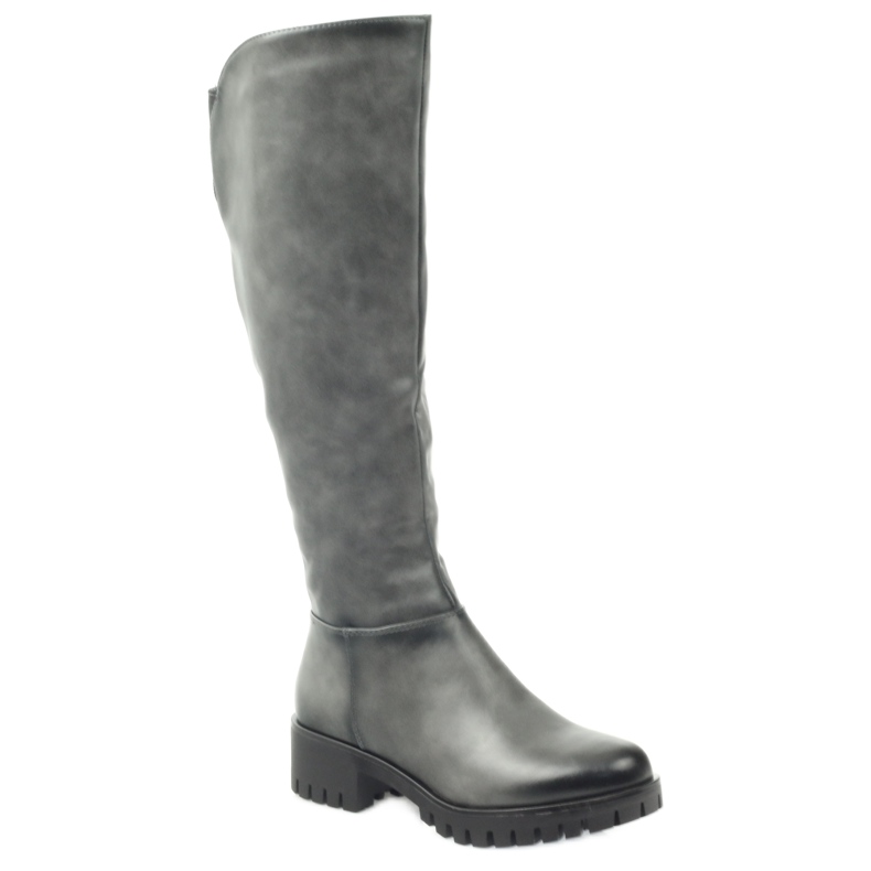 M.Daszyński Boots with a thick bottom Daszyński MR1813 grey 1
