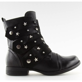 Black military boots C567 Black 1